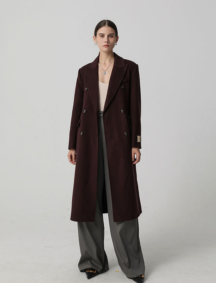 Violet Long Wool Coat