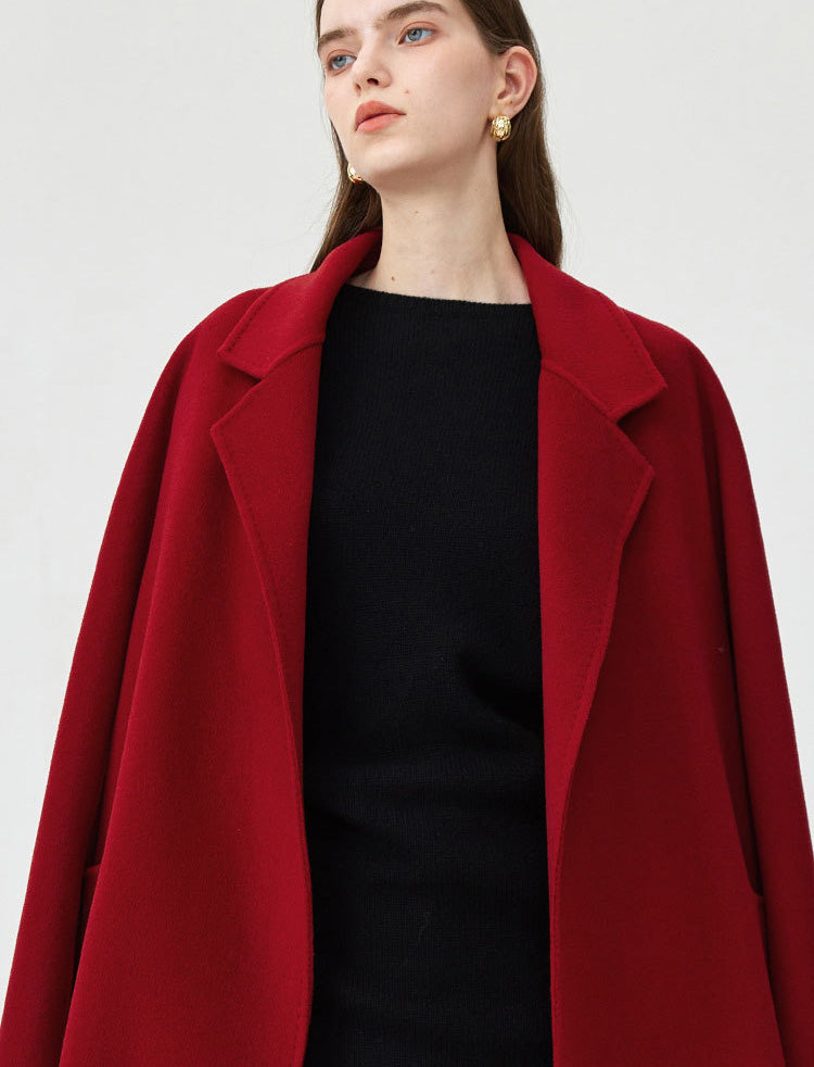 Isabella Long Wool Trench Coat
