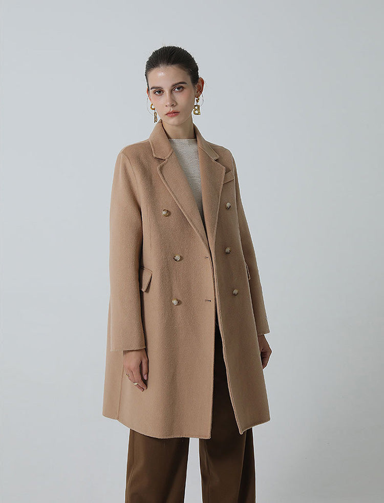 Penelope Double-Breasted Wool Coat