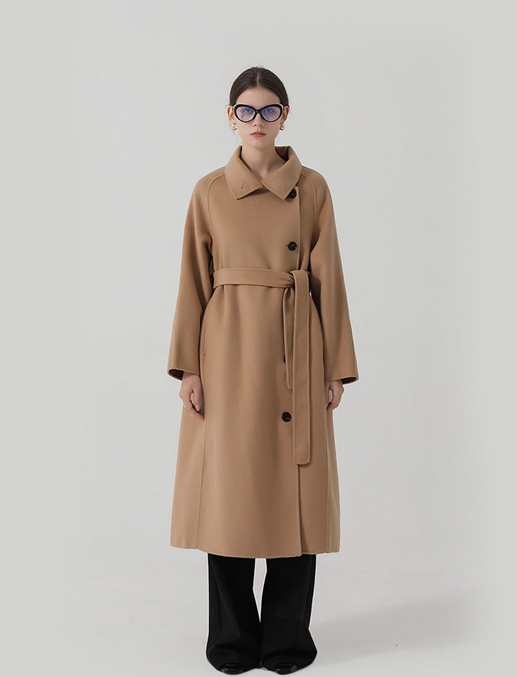 Natalie Long Wool Coat